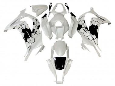 Carena Moto Kawasaki ZX10R 2008-2010 - Bianco Nero Fabbrica