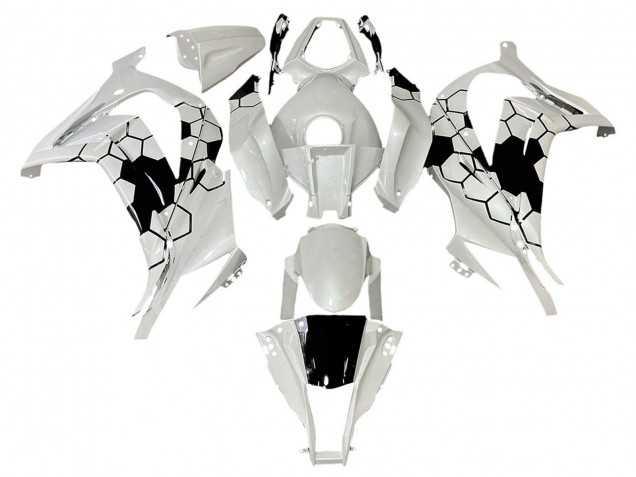 Carena Moto Kawasaki ZX10R 2008-2010 - Bianco Nero
