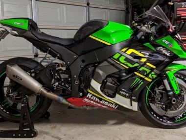 Carena Moto Kawasaki ZX10R 2011-2015 - Verde Giallo Nero Bianco Elf Mostro Fabbrica
