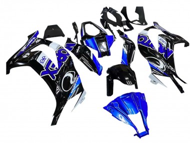 Carena Moto Kawasaki ZX10R 2011-2015 - Blu Bianco Nero Lucido Fabbrica
