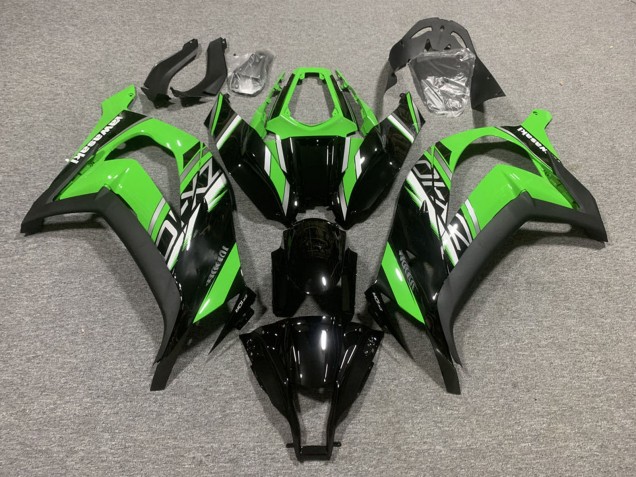 Carena Moto Kawasaki ZX10R 2011-2015 - Verde Nero Lucido Nero Opaco