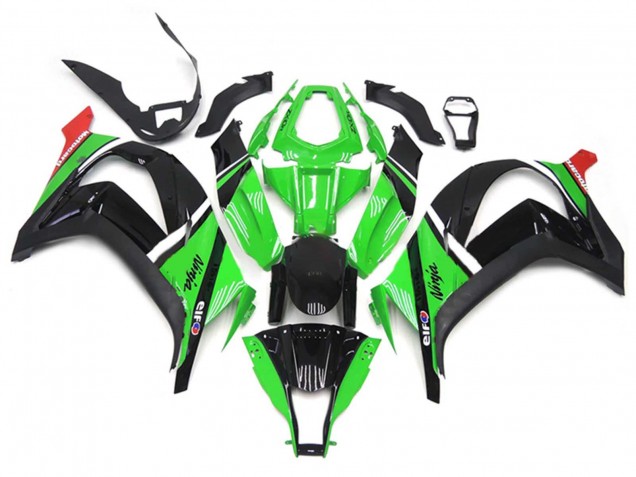 Carena Moto Kawasaki ZX10R 2011-2015 - Verde Nero Bianco Rosso