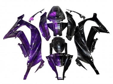 Carena Moto Kawasaki ZX10R 2011-2015 - Viola Nero Fabbrica