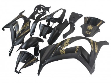Carena Moto Kawasaki ZX10R 2011-2015 - Nero Opaco Oro Nevicare Elf Fabbrica