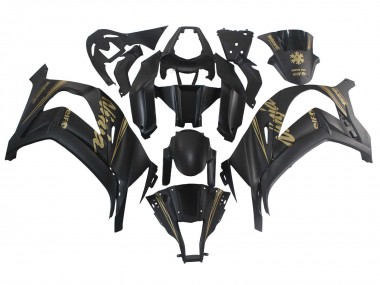 Carena Moto Kawasaki ZX10R 2011-2015 - Nero Opaco Oro Nevicare Elf Fabbrica