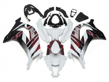 Carena Moto Kawasaki ZX10R 2011-2015 - Bianco Rosso Argento Nero Fabbrica