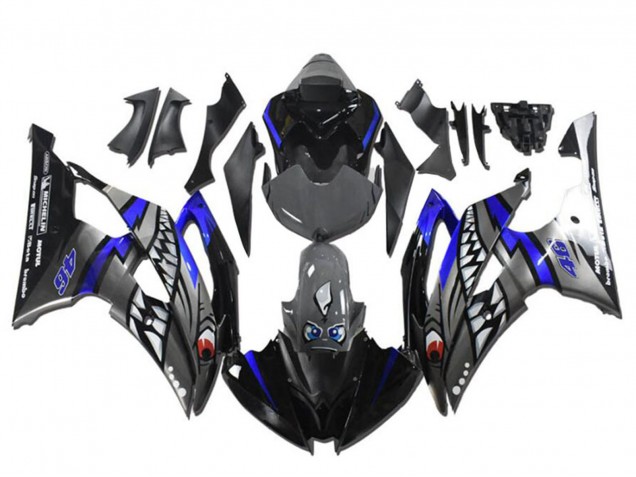 Carena Moto Yamaha YZF R6 2008-2016 - Blu Argento Grigio Squalo