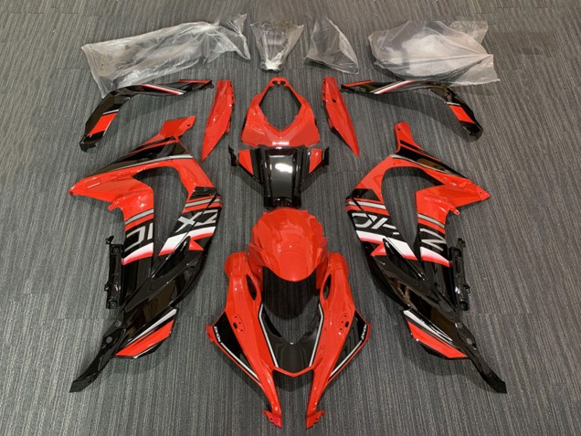 Carena Moto Kawasaki ZX10R 2016-2020 - Rosso Nero Lucido