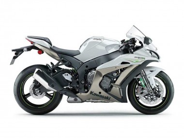 Carena Moto Kawasaki ZX10R 2016-2020 - Bianco Perla Verde Fabbrica