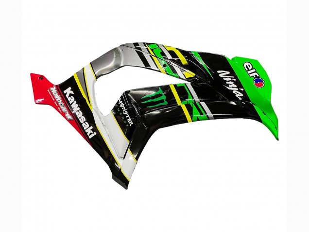 Carena Moto Kawasaki ZX10R 2016-2020 - Verde Giallo Rosso Nero Elf Mostro