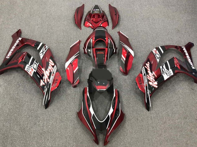Carena Moto Kawasaki ZX10R 2016-2020 - Rosso Bordeaux Bianco Nero Lucido