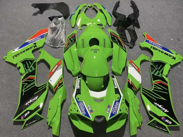 Carena Moto Kawasaki ZX10R 2021-2025 - Verde Bianco Blu Nero Rosso Showr Elf Mouldings Mostro