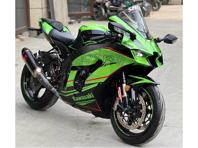 Carena Moto Kawasaki ZX10R 2021-2025 - Verde Nero Lucido