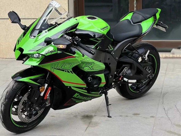 Carena Moto Kawasaki ZX10R 2021-2025 - Verde Nero Lucido