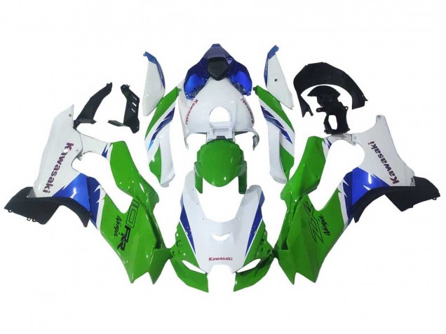 Carena Moto Kawasaki ZX10R 2021-2025 - Bianco Verde Blu Nero
