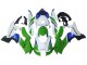 Carena Moto Kawasaki ZX10R 2021-2025 - Bianco Verde Blu Nero