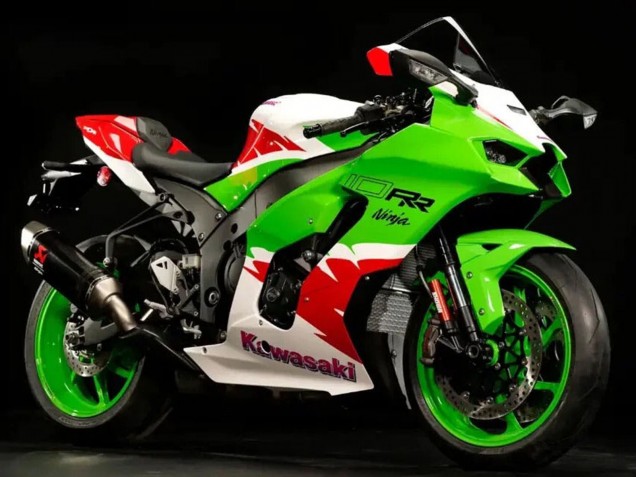 Carena Moto Kawasaki ZX10R 2021-2025 - Bianco Verde Rosso