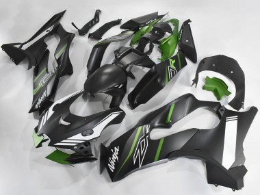 Carena Moto Kawasaki ZX10R 2021-2025 - Nero Opaco Verde Bianco Fabbrica