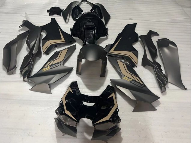 Carena Moto Kawasaki ZX10R 2021-2025 - Nero Opaco Nero Lucido Marrone