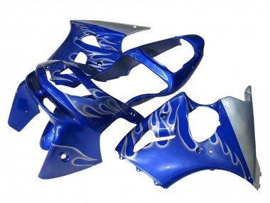 Carena Moto Kawasaki ZX6R 1998-1999 - Blu Argento Fiamma Fabbrica