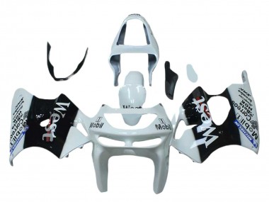 Carena Moto Kawasaki ZX6R 1998-1999 - Bianco Nero West Mobil Fabbrica