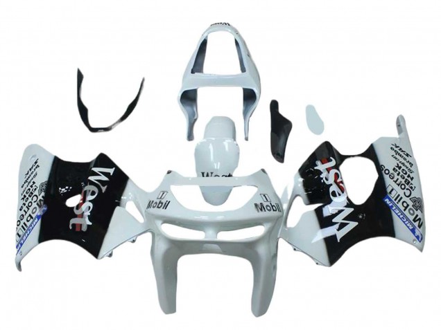 Carena Moto Kawasaki ZX6R 1998-1999 - Bianco Nero West Mobil