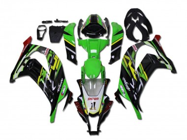 Carena Moto Kawasaki ZX10R 2011-2015 - Verde Giallo Nero Lucido Rosso Showr 1 Fabbrica