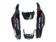 Kit Carena Moto Kawasaki ZX14R ZZR1400 2006-2011 - Nero Lucido Rosso Fiamma