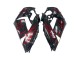 Kit Carena Moto Kawasaki ZX14R ZZR1400 2006-2011 - Nero Lucido Rosso Fiamma