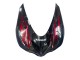 Kit Carena Moto Kawasaki ZX14R ZZR1400 2006-2011 - Nero Lucido Rosso Fiamma