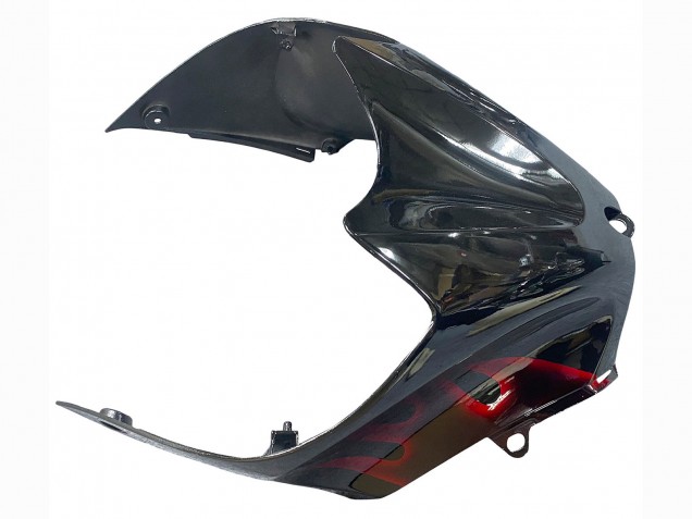 Kit Carena Moto Kawasaki ZX14R ZZR1400 2006-2011 - Nero Lucido Rosso Fiamma