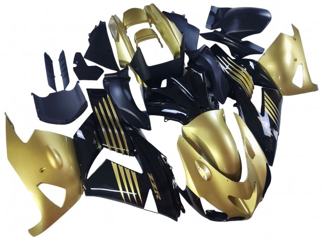 Carena Moto Kawasaki ZX14R ZZR1400 2006-2011 - Oro Nero