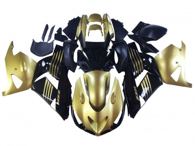 Carena Moto Kawasaki ZX14R ZZR1400 2006-2011 - Oro Nero