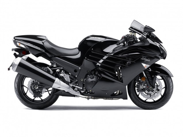 Carena Moto Kawasaki ZX14R ZZR1400 2012-2024 - Nero Lucido Nero Opaco Bianco Ninja