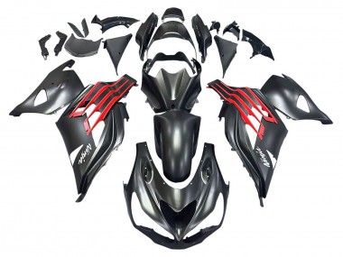 Carena Moto Kawasaki ZX14R ZZR1400 2012-2024 - Nero Opaco Rosso Bianco Ninja Fabbrica