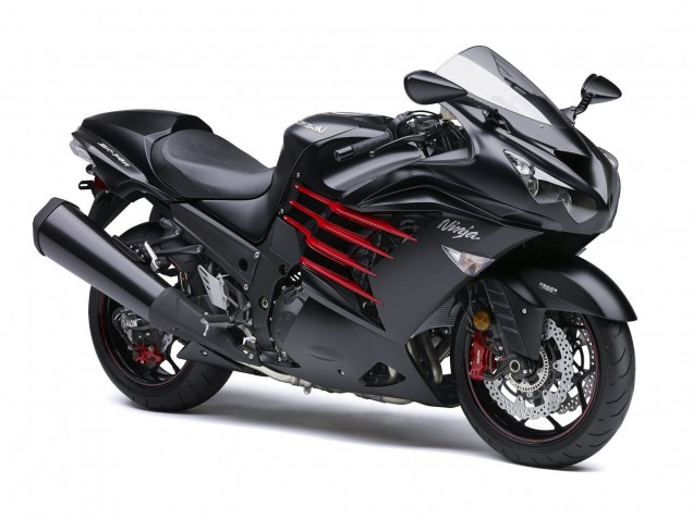 Carena Moto Kawasaki ZX14R ZZR1400 2012-2024 - Nero Opaco Rosso Bianco Ninja