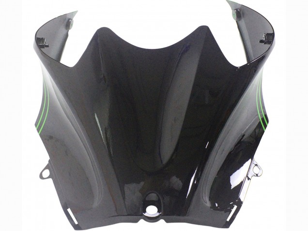 Carena Moto Kawasaki ZX14R ZZR1400 2012-2024 - Verde Nero Lucido Banda