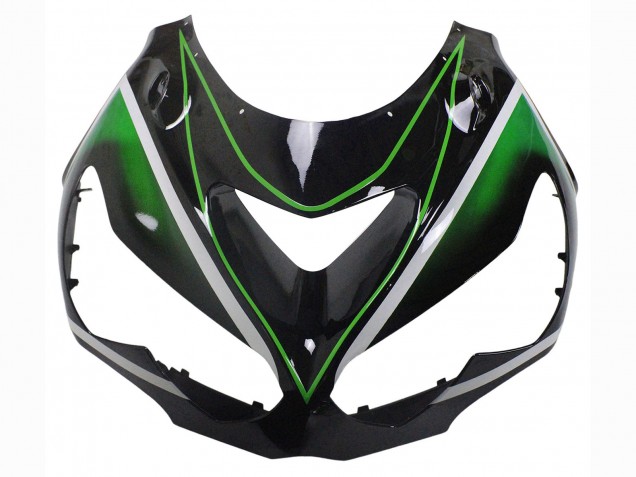 Carena Moto Kawasaki ZX14R ZZR1400 2012-2024 - Verde Nero Lucido Banda