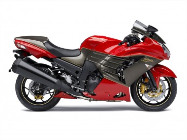 Carena Moto Kawasaki ZX14R ZZR1400 2012-2024 - Rosso Nero Opaco Oro Ninja Fabbrica