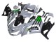 Carena Moto Kawasaki ZX14R ZZR1400 2012-2024 - Grigio Verde Nero