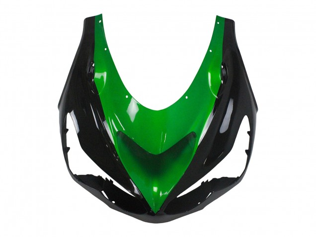 Kit Carena Moto Kawasaki ZX14R ZZR1400 2012-2024 - Verde Nero Lucido