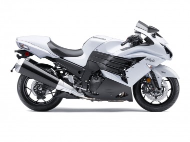 Carena Moto Kawasaki ZX14R ZZR1400 2012-2024 - Bianco Nero Opaco Fabbrica