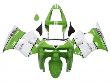 Carena Moto Kawasaki ZX6R 1998-1999 - Verde Bianco Nero Silkolene Bridgestone Fabbrica