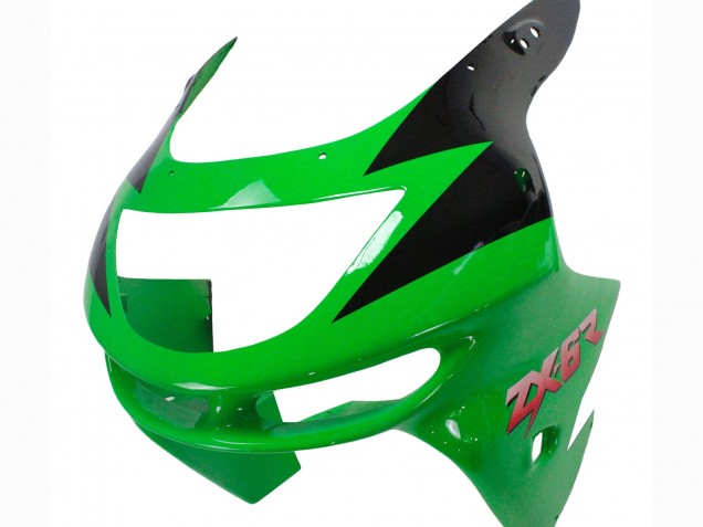 Carena Moto Kawasaki ZX6R 1998-1999 - Verde Bianco Nero Lucido