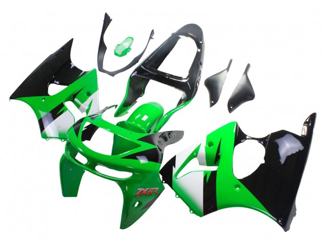 Carena Moto Kawasaki ZX6R 1998-1999 - Verde Bianco Nero Lucido