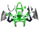 Carena Moto Kawasaki ZX6R 1998-1999 - Verde Bianco Blu Scuro Argento