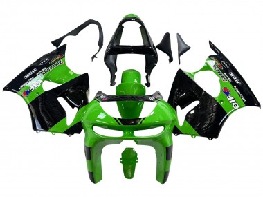 Carena Moto Kawasaki ZX6R 1998-1999 - Verde Nero Lucido Elf Bridgestone Fabbrica