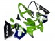 Carena Moto Kawasaki ZX6R 1998-1999 - Verde Bianco Blu Argento Nero Lucido