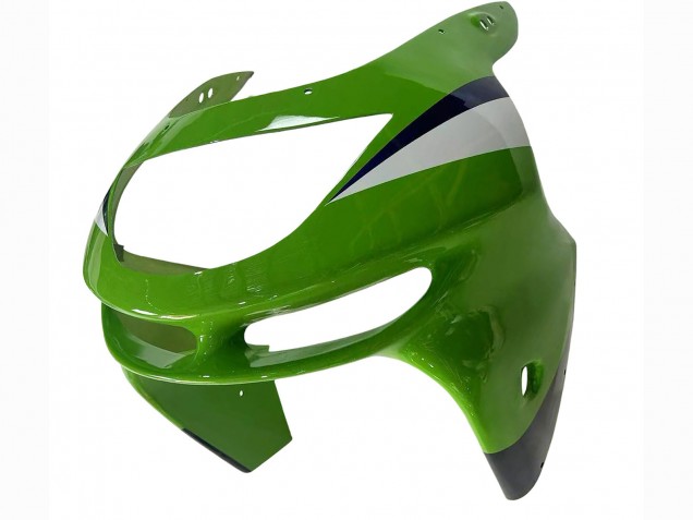 Carena Moto Kawasaki ZX6R 1998-1999 - Verde Bianco Blu Argento Nero Lucido