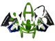 Carena Moto Kawasaki ZX6R 1998-1999 - Verde Bianco Blu Argento Nero Lucido
